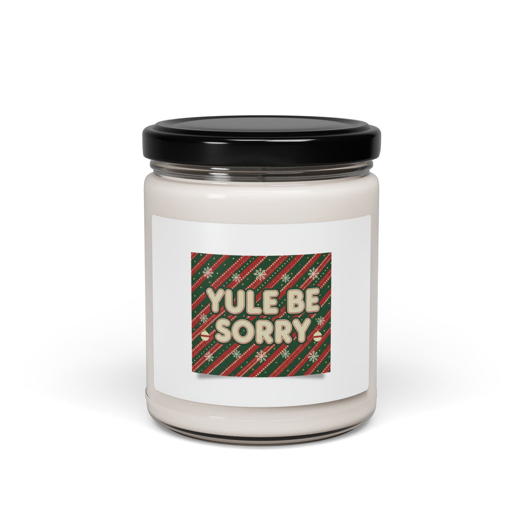 Yule Be Sorry Soy Candle, Holiday knit-look | Christmas novelty
