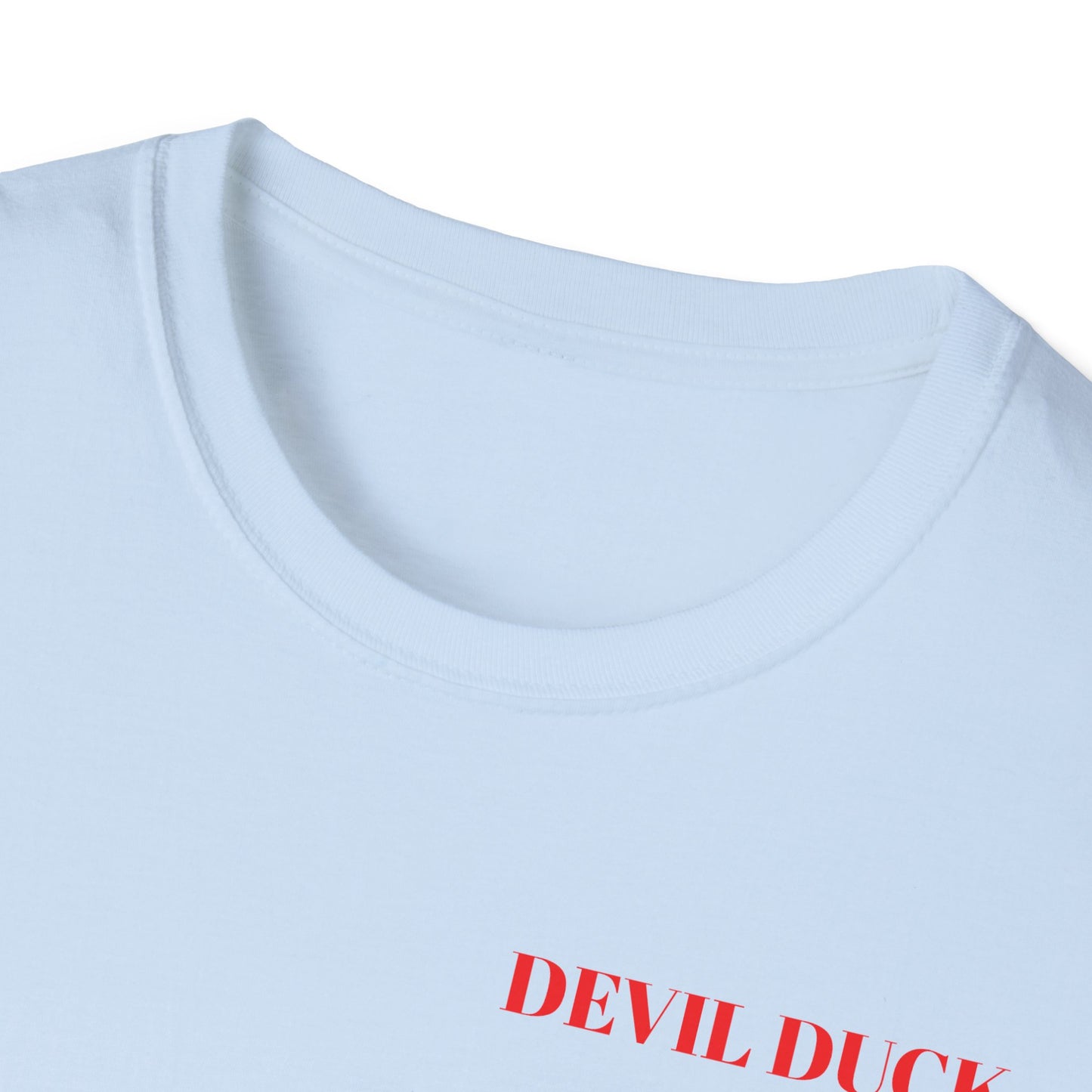 Devil Duck T-Shirt — Fiery Cartoon Devil Duck Graphic Tee