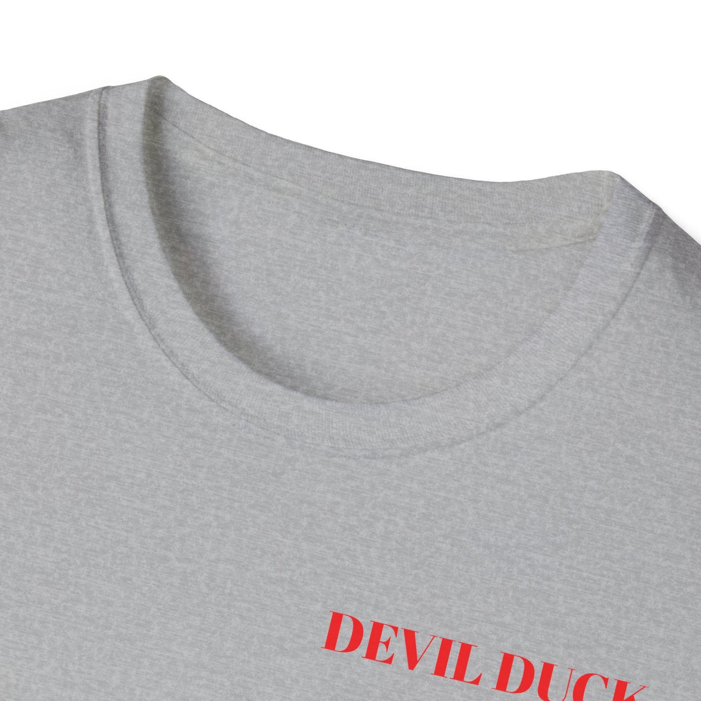 Devil Duck T-Shirt — Fiery Cartoon Devil Duck Graphic Tee