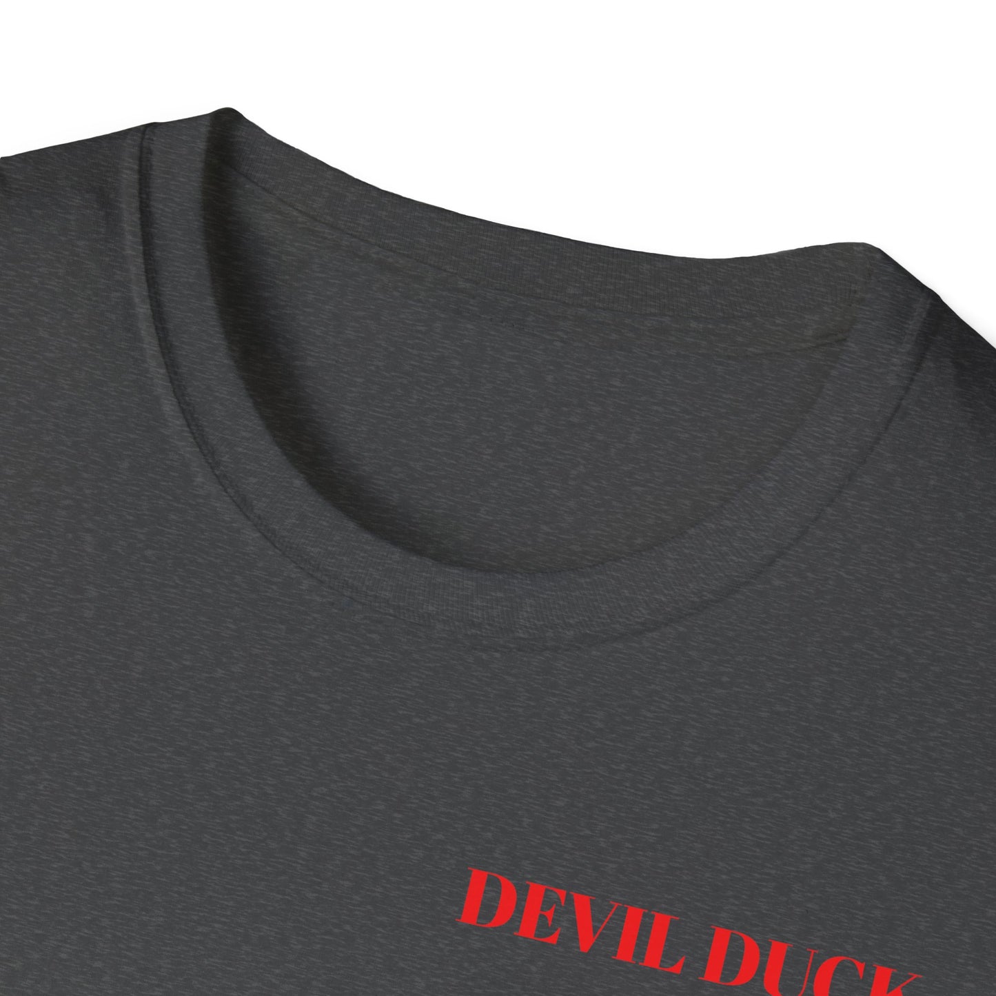 Devil Duck T-Shirt — Fiery Cartoon Devil Duck Graphic Tee