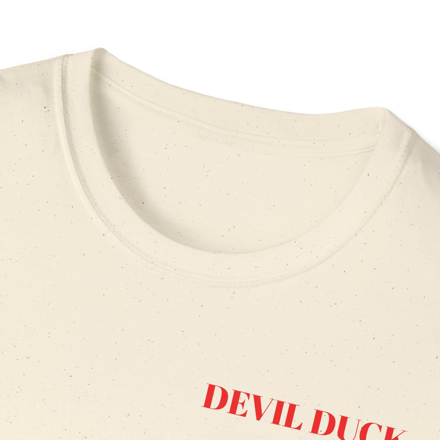 Devil Duck T-Shirt — Fiery Cartoon Devil Duck Graphic Tee