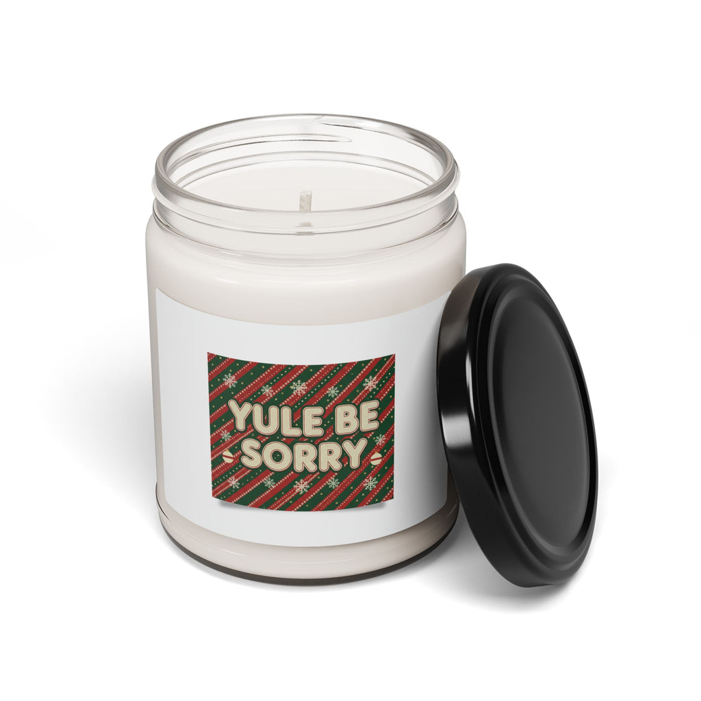 Yule Be Sorry Soy Candle, Holiday knit-look | Christmas novelty