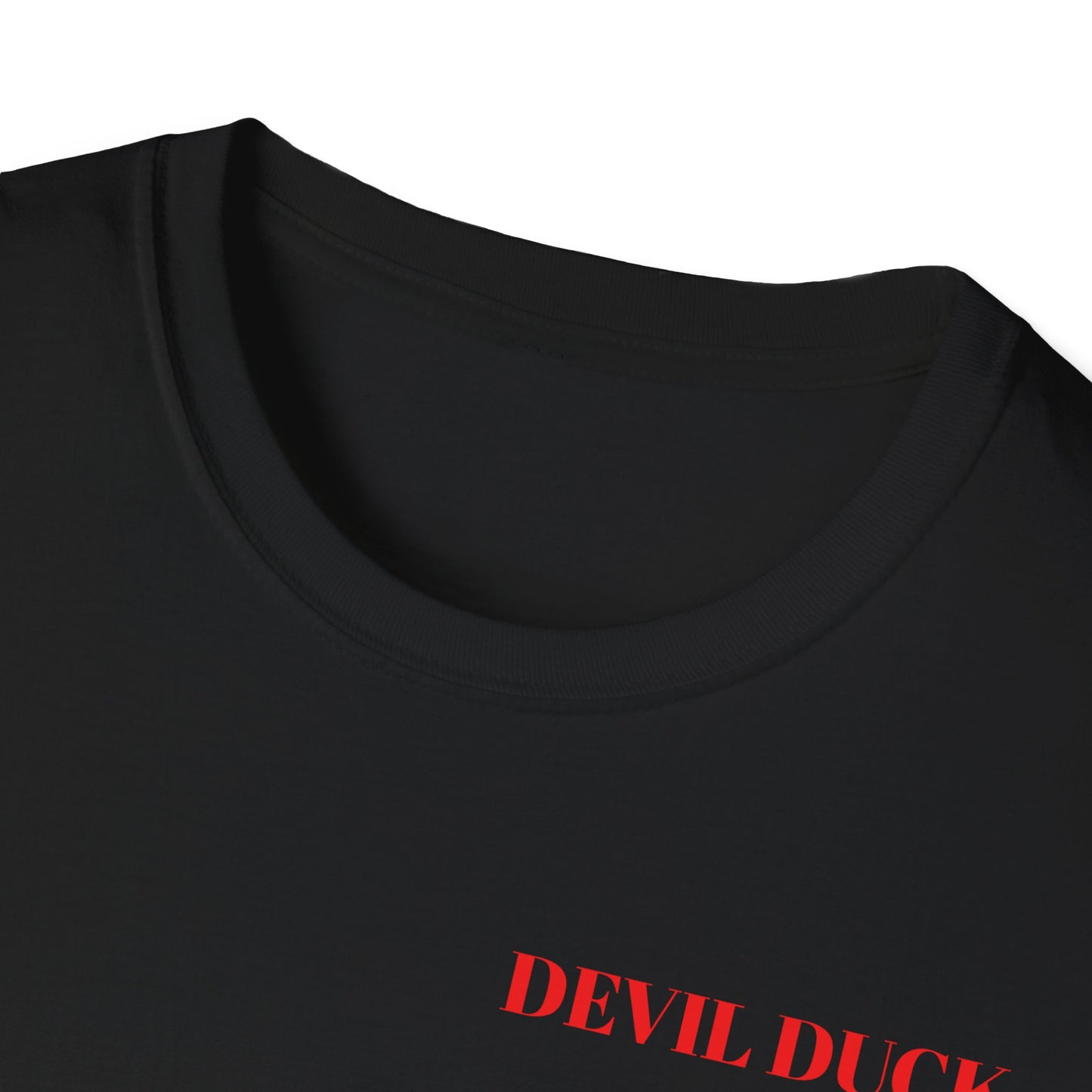 Devil Duck T-Shirt — Fiery Cartoon Devil Duck Graphic Tee