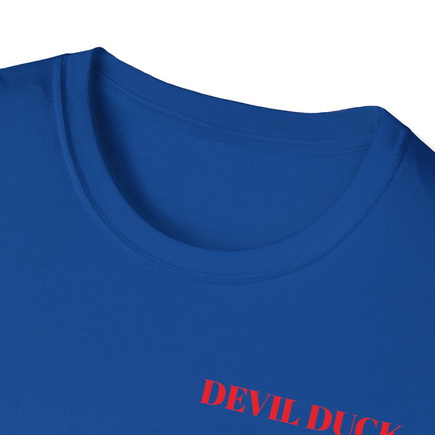 Devil Duck T-Shirt — Fiery Cartoon Devil Duck Graphic Tee