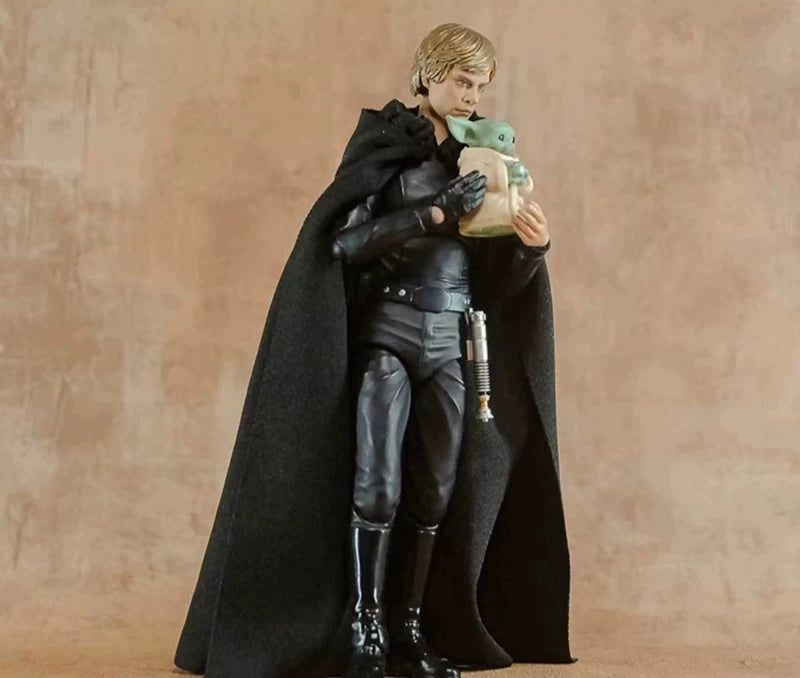 1/12 Soldier DIY Accessories SHF Skywalker Luke Easiest for Match Hooded Cape 6-Inch Doll Wizard Neutral Cloak