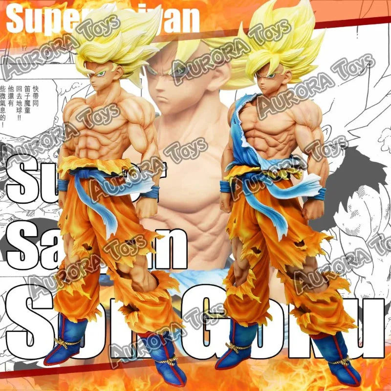 11.02in/28cm Anime Dragon Ball Figure Goku Figures Super Saiyan PVC Action Figures Collection Model Toys Gifts