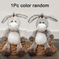 1 durable plush donkey dog toy, suitable for small and medium-sized dog breeds, interactive chew toy made of soft polyester fibe
